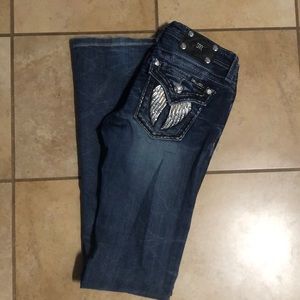 Girls Miss Me Boot Cut Jeans
